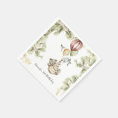 サーカスカーニバル |ウッドランド・フォレストの誕生日パーティー スタンダードカクテルナプキン (角)