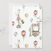 サーカスカーニバル |ウッドランド・ユニコーン誕生日パーティー 招待状 (裏面)