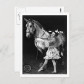 サーカスガールと馬， 1908 ポストカード (正面/裏面)