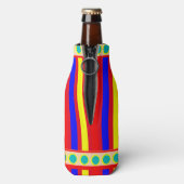 サーカスキッズパーティーで過ごす日パーソナライズされた ボトルクーラー (ボトル裏面)