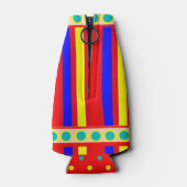 サーカスキッズパーティーで過ごす日パーソナライズされた ボトルクーラー (裏面)