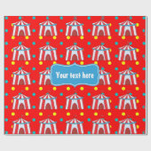 サーカスキッズパーティーで過ごす日パーソナライズされた ラッピングペーパー (フラット)