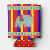 サーカスキッズパーティーで過ごす日パーソナライズされた 缶クーラー (裏面)