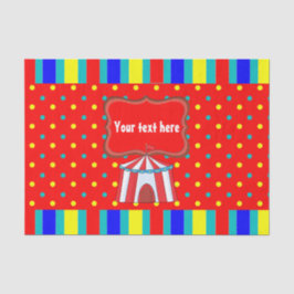 サーカスキッズパーティーで過ごす日パーソナライズされた 薄葉紙