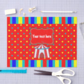 サーカスキッズパーティーで過ごす日パーソナライズされた 薄葉紙 (クラフト)