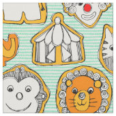 サーカスクッキー ファブリック (クローズアップ)