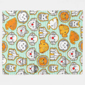 サーカスクッキー フリースブランケット (正面(横))