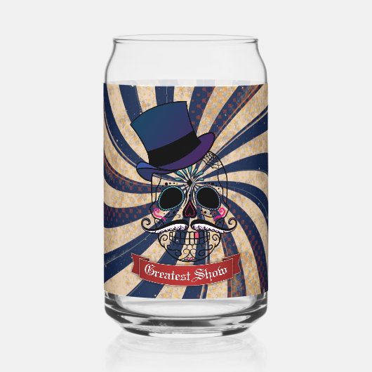 サーカスグランジシュガースカルリングマスターカスタム文字 ガラス缶 (正面)