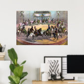 サーカスグランドフィナーレ、1872年頃。 ポスター (ホームオフィス)