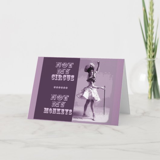 サーカスグリーティングカードではない カード (正面)