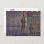 サーカスサイドショーバイジョルジュスーラトポストカード ポストカード (正面/裏面)