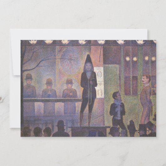 サーカスサイドショーバイジョルジュ・シュラット、ヴィンテージ・アート (正面)