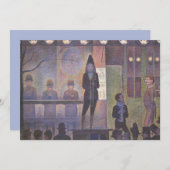 サーカスサイドショーバイジョルジュ・シュラット、ヴィンテージ・アート (正面/裏面)