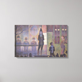 サーカスサイドショーバイジョルジュ・シュラット、ヴィンテージ・アート キャンバスプリント