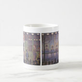 サーカスサイドショーバイジョルジュ・シュラット、ヴィンテージ・アート コーヒーマグカップ (中央)