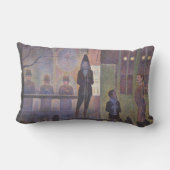 サーカスサイドショーバイジョルジュ・シュラット、ヴィンテージ・アート ランバークッション (裏面)