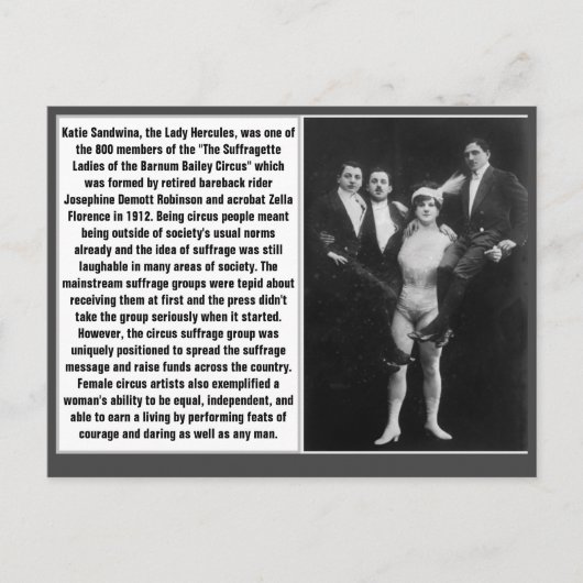 サーカスサグラゲットケイティサンドウィナバーナムベイリー ポストカード (正面)