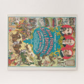 サーカスシーンの多いサーカスポスター ジグソーパズル (横)