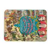 サーカスシーンの多いサーカスポスター マグネット (横)