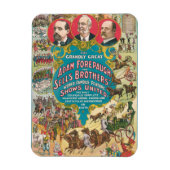 サーカスシーンの多いサーカスポスター マグネット (縦)