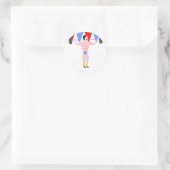 サーカスストロングマンサーカステーマパーティー ラウンドシール (バッグ)