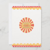 サーカススペクタブル誕生日招待状 招待状 (裏面)