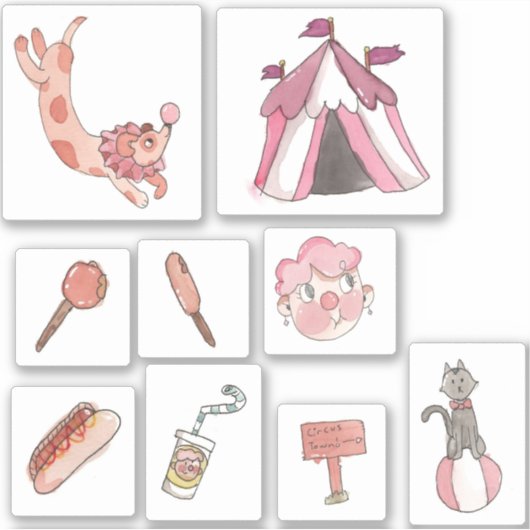 サーカスタウン シール (正面)