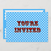 サーカスチケット招待状 招待状 (正面/裏面)