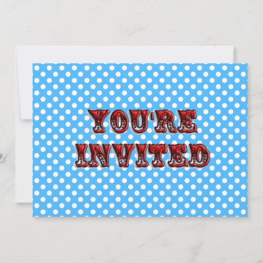 サーカスチケット招待状 招待状 (正面)