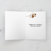 サーカステントと動物の誕生日カード カード (内部)