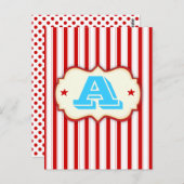 サーカステントカーニバル独自のバナカスタムーを作成 ポストカード (正面/裏面)