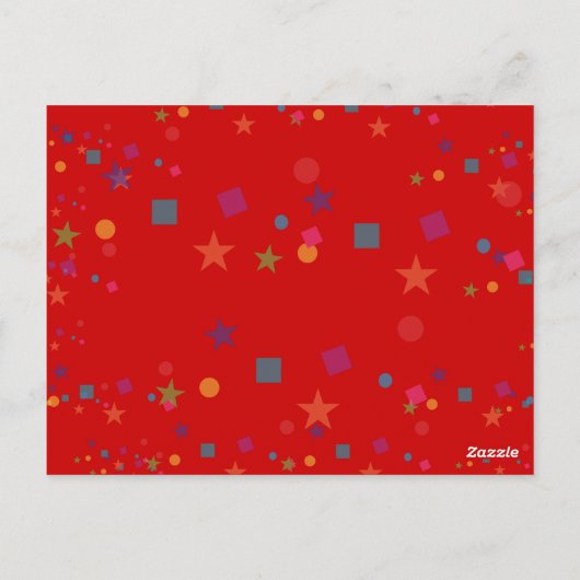 サーカステントカーニバル独自の誕生日バナーを作成 ポストカード (裏面)