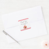 サーカステント誕生日サンキューステッカー スクエアシール (封筒)