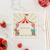 サーカステント、パフォーマー スタンダードカクテルナプキン (インサイチュ)