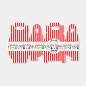 サーカステーマエレファントバースデーパーティー フェイバーボックス (折り畳みなし)