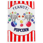 サーカステーマエレファントバースデーパーティー ミディアムペーパーバッグ (正面)