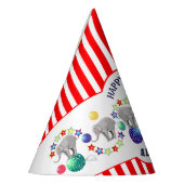 サーカステーマゾウ誕生日 パーティーハット (左)