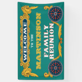 サーカステーマファミリー懇親会ウェルカム 横断幕 (縦)