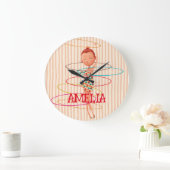 サーカステーマベッドルーム子供部屋デコールキッズ ラージ壁時計 (ホーム)