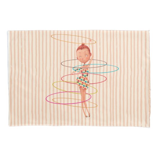 サーカステーマベッドルーム子供部屋デコールキッズ 枕カバー (正面)