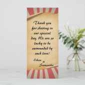 サーカステーマ結婚サンキューカード (スタンド正面)