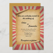 サーカステーマ結婚式招待状 シーズンカード (正面/裏面)