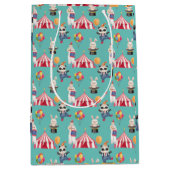 サーカステーマ誕生日すべての行事かわいい抱き枕 ミディアムペーパーバッグ (正面)