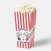 サーカステーマ象グルメスナックパーティー フェイバーボックス (はじけた状態)