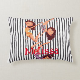 サーカステーマAcrobat Decor子供部屋、女の子、子供 アクセントクッション