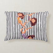 サーカステーマAcrobat Decor子供部屋、女の子、子供 アクセントクッション (裏面)