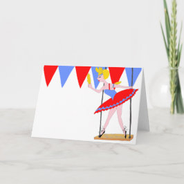 サーカストラペーズアーティストサーカスパーティー カード