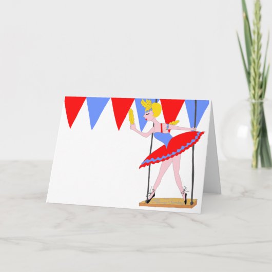 サーカストラペーズアーティストサーカスパーティー カード (正面)