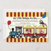 サーカストレインツイン写真 招待状 (正面)