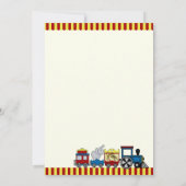 サーカストレイン誕生日 招待状 (裏面)